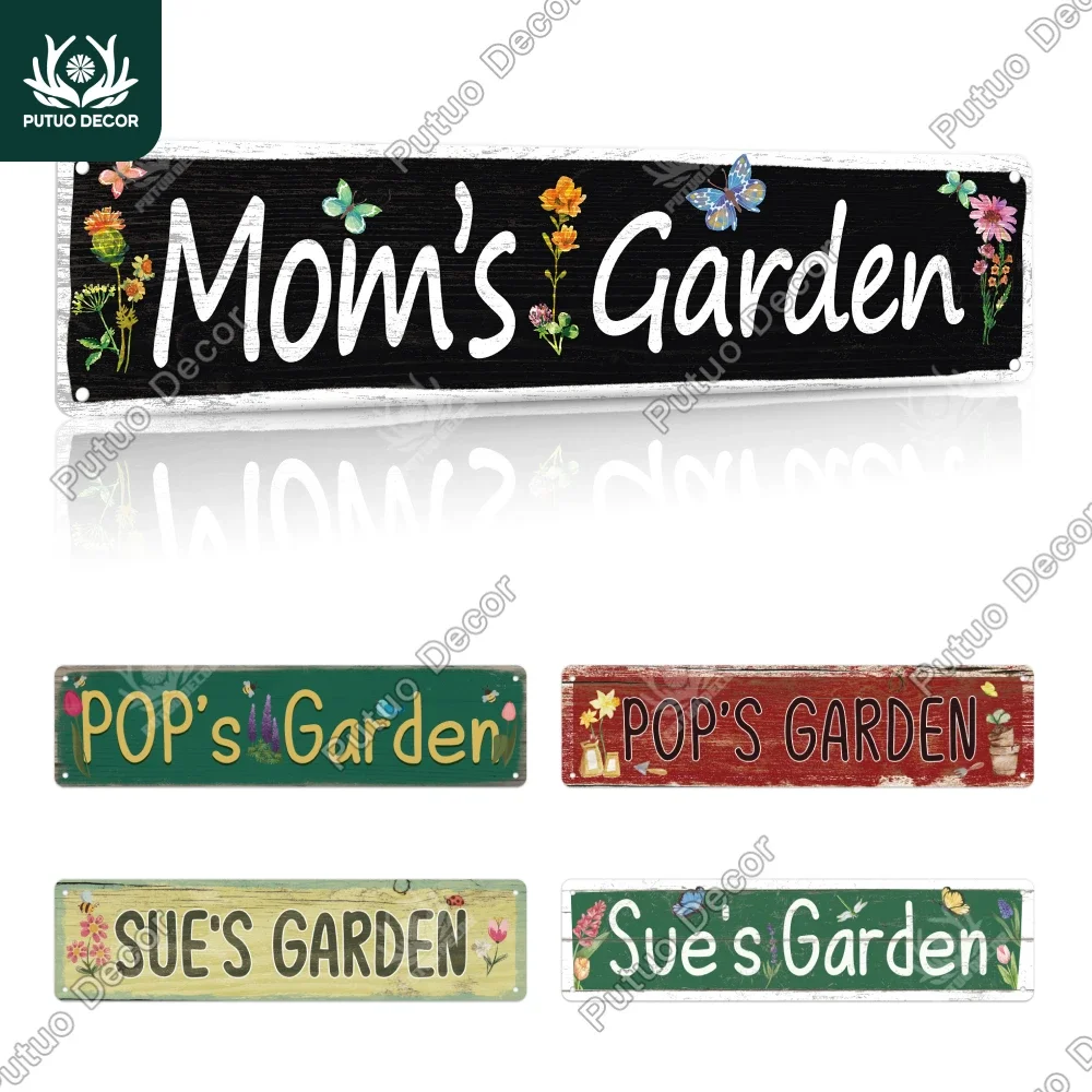 

Putuo Decor with Retro Metal Tin Signs, Wall Art Decorations, Customized Personalized Decorations For the Home Back Garden