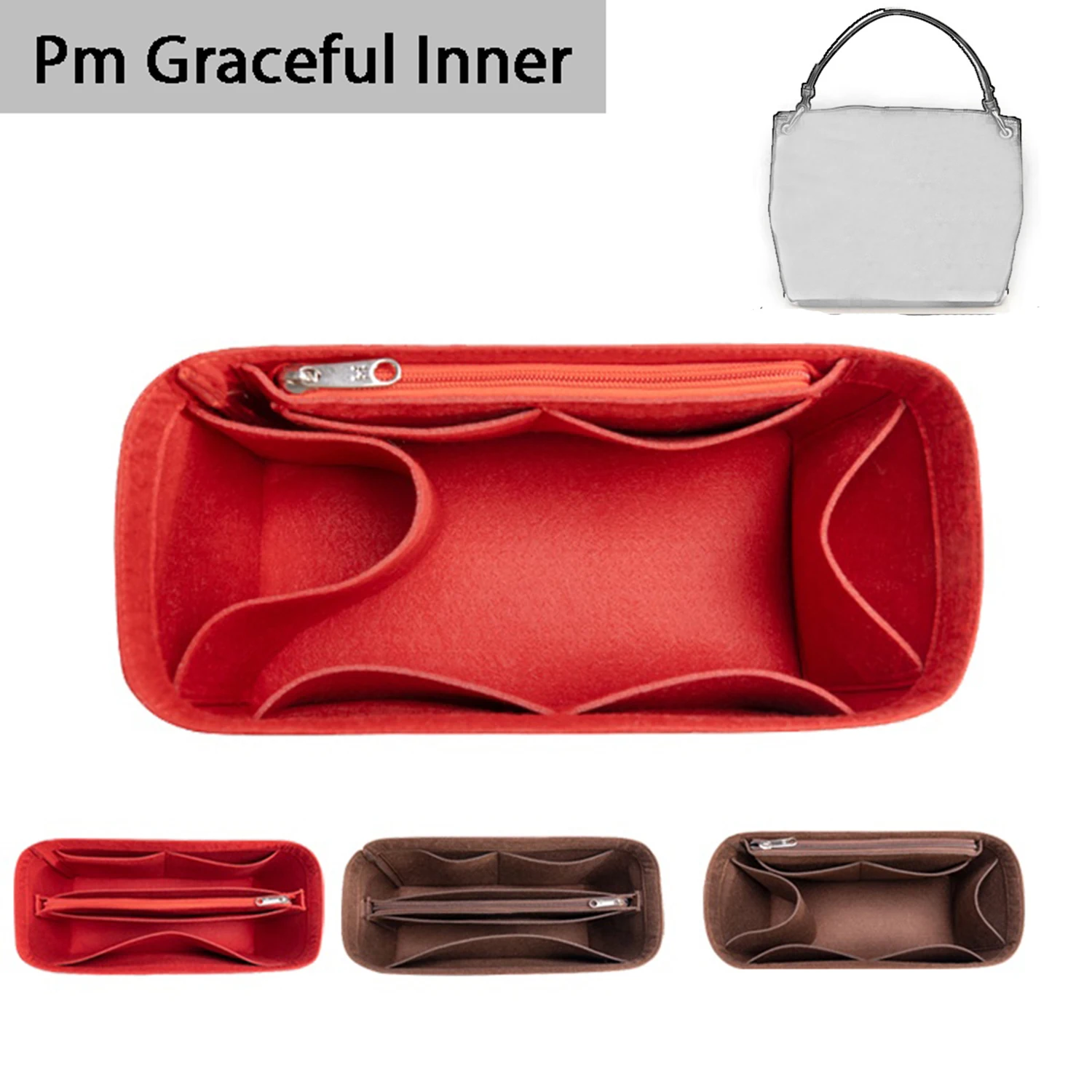 banbeln PM GRACEFUL Bag Organiser Organizer Insert for Backpack Tote Large Inner Bag In Bag D013