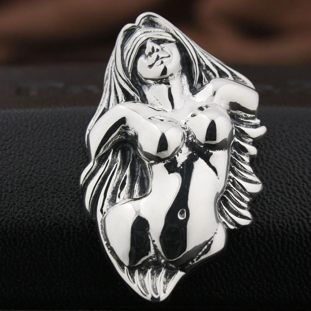 Erotic Naked Sexy Girl 925 Sterling Silver Pendant 8Q002