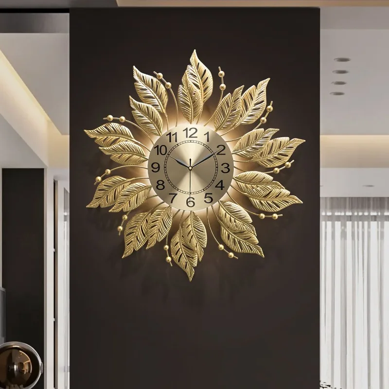Modern Wall Clock Decorative Wall Watch Luxury Aesthetic Luminous Clocks Minimalist Silent Elegant Living Room Watches Decor