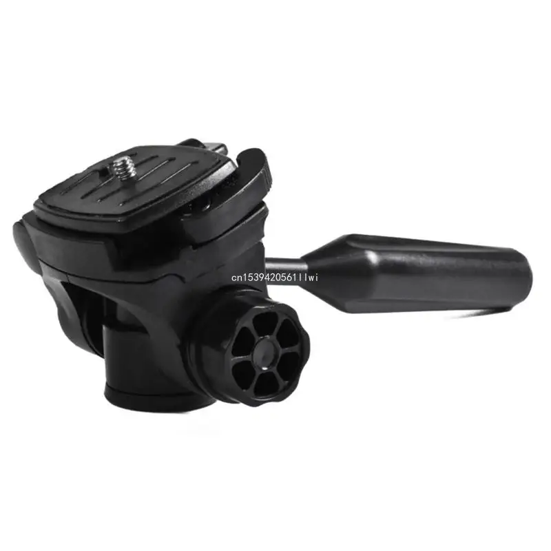 Tripod Pan for Head, 360° Rotation 90° Tilt 3-D Tripod for Head 3/8