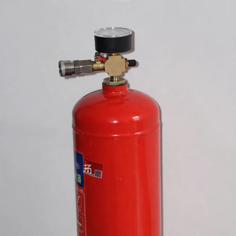 Brass Connector Valve For Outdoor Camping Gas Refill Modified Extinguisher Bottle Portable Cooking Equipment