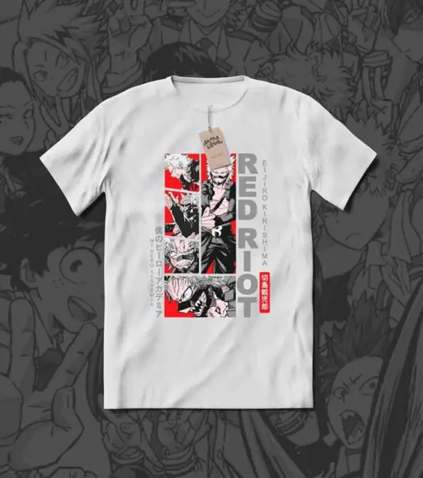 POLO ANIME HERO ACADEMIA – RED RIOT cotton shirt