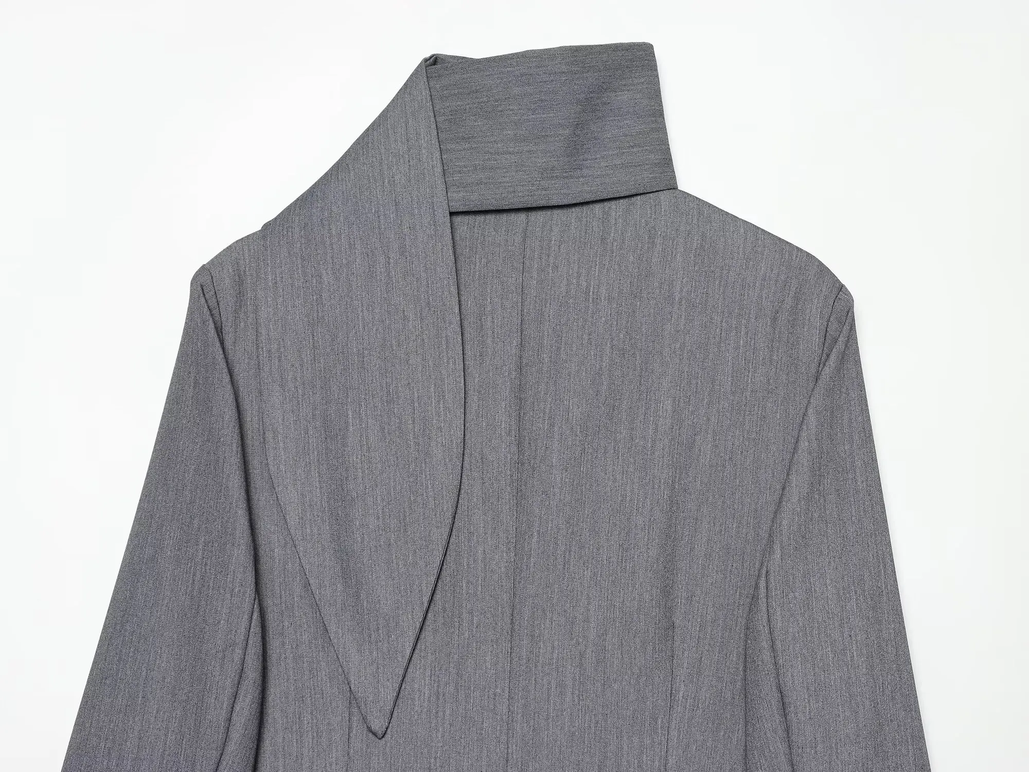 BSAY Damen Eleganter Blazer mit Schal-Reverskragen, Einreihig, Verdeckte Knöpfe, Lange Ärmel, Einfarbig, Business-Casual-Anzugjacke – Detail 23