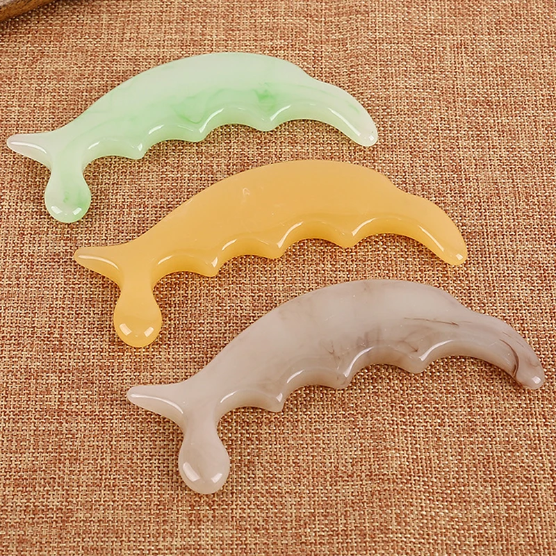 Massage Acupuncture Stick Dolphin Type Resin Whole Body Acupuncture Massager Can Press The Fingers To Scrape And Use Beeswax