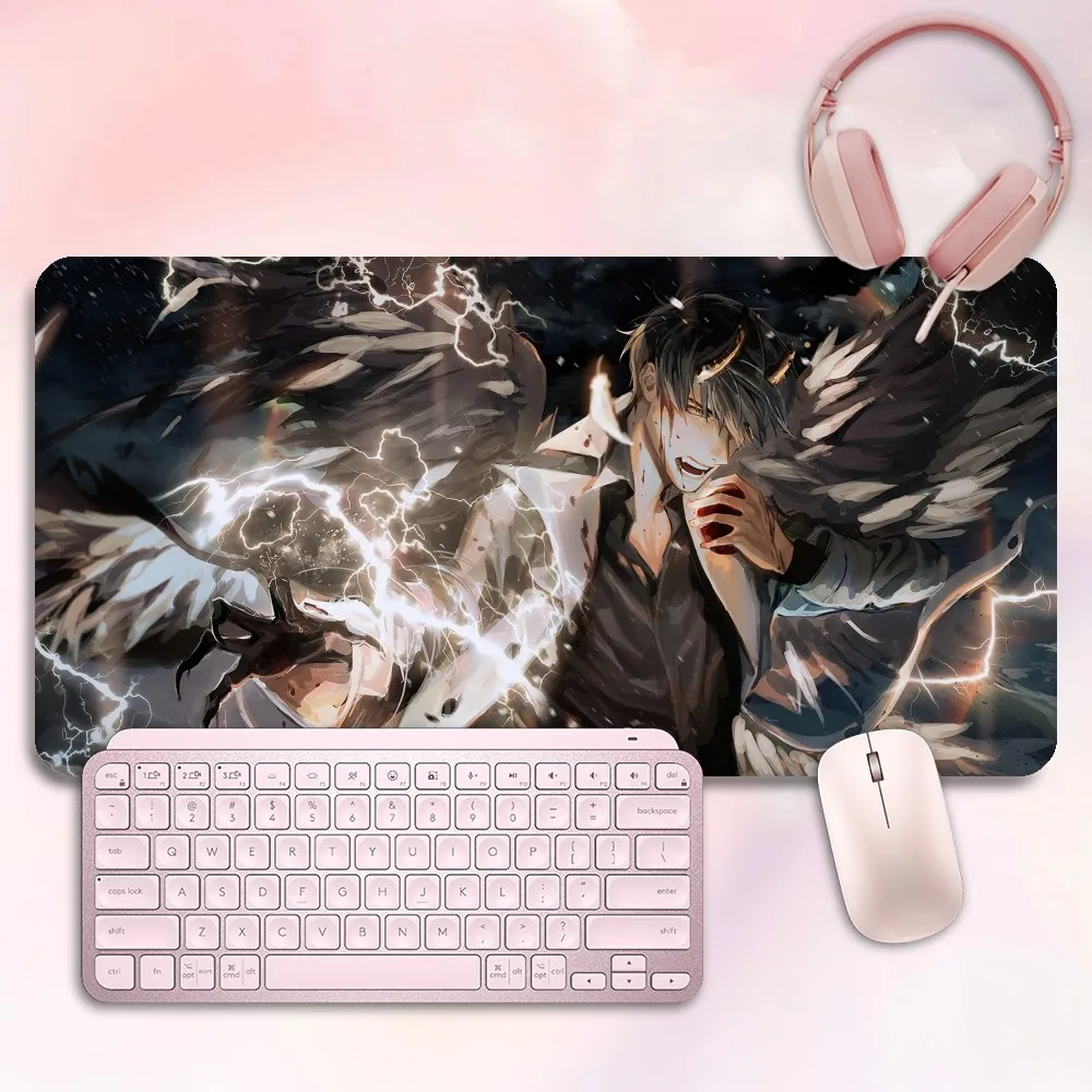 Amine Omniscient Reader Mousepad Computer Accessories Laptop Extended Mouse Mats Rubber Keyboards Table Mat