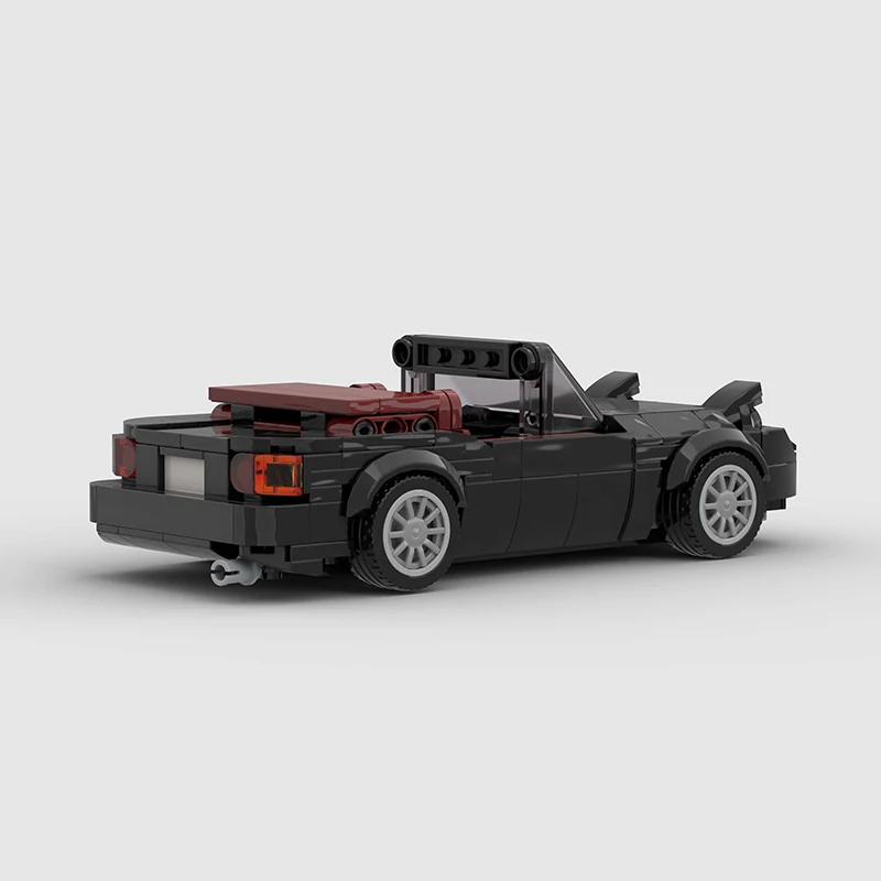 MOC كابريو سيارات مفتوحة مدينة الرياضة المتسابقين Runabout اللبنات الطوب سيارة خارقة ألعاب أطفال هدية كابريوليه