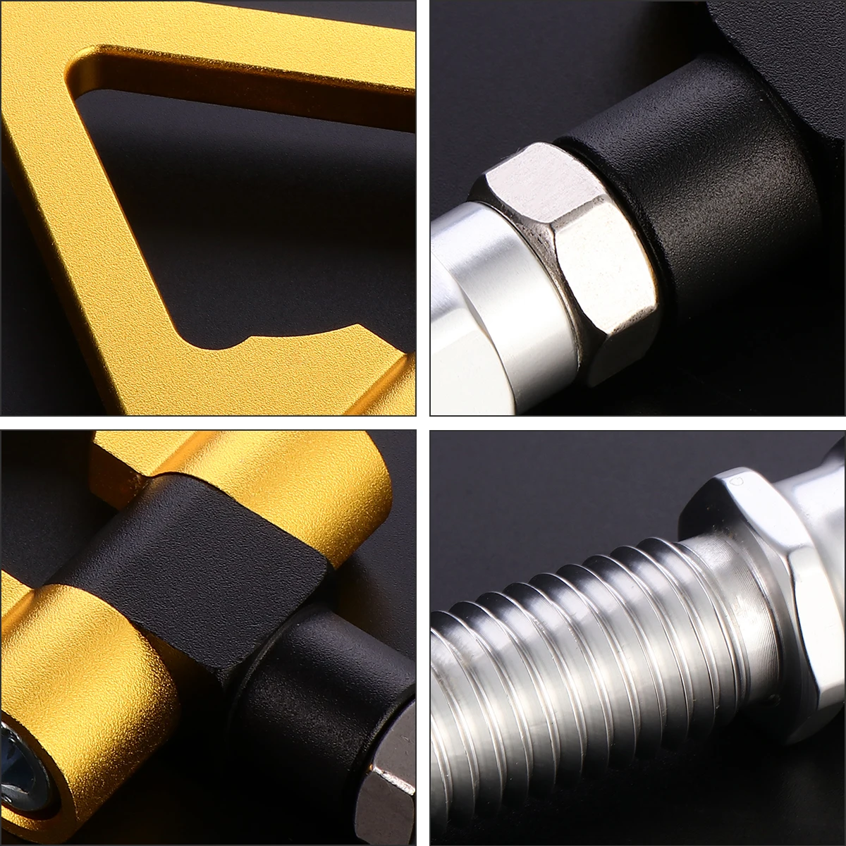 

Aluminum Alloy Tow Hook Universal Ring Bumper Trailer Hitch Front Rear Tow Hook Install Durable Long Lasting