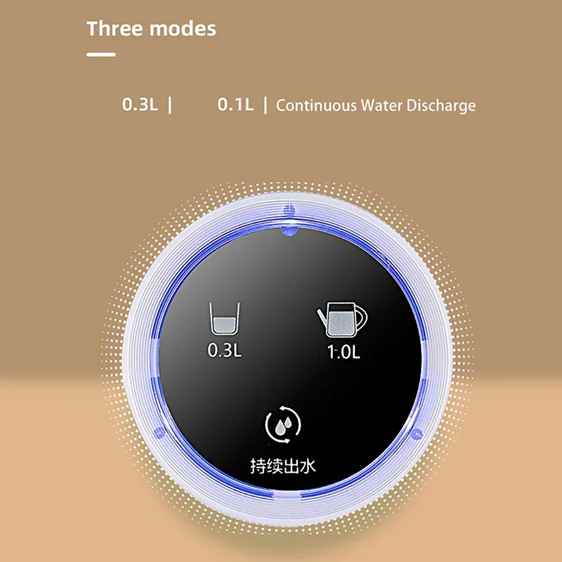 Bomba de botella de agua, dispensador de agua eléctrico inteligente de escritorio, carga tipo C, bomba de agua eléctrica automática portátil para el hogar y la Oficina