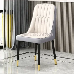 Comfortable Dining Chairs Durable Moisture Proof Living Room Leather Chair Nordic Ergonomic Sillas Simplicity Furniture ZLXP