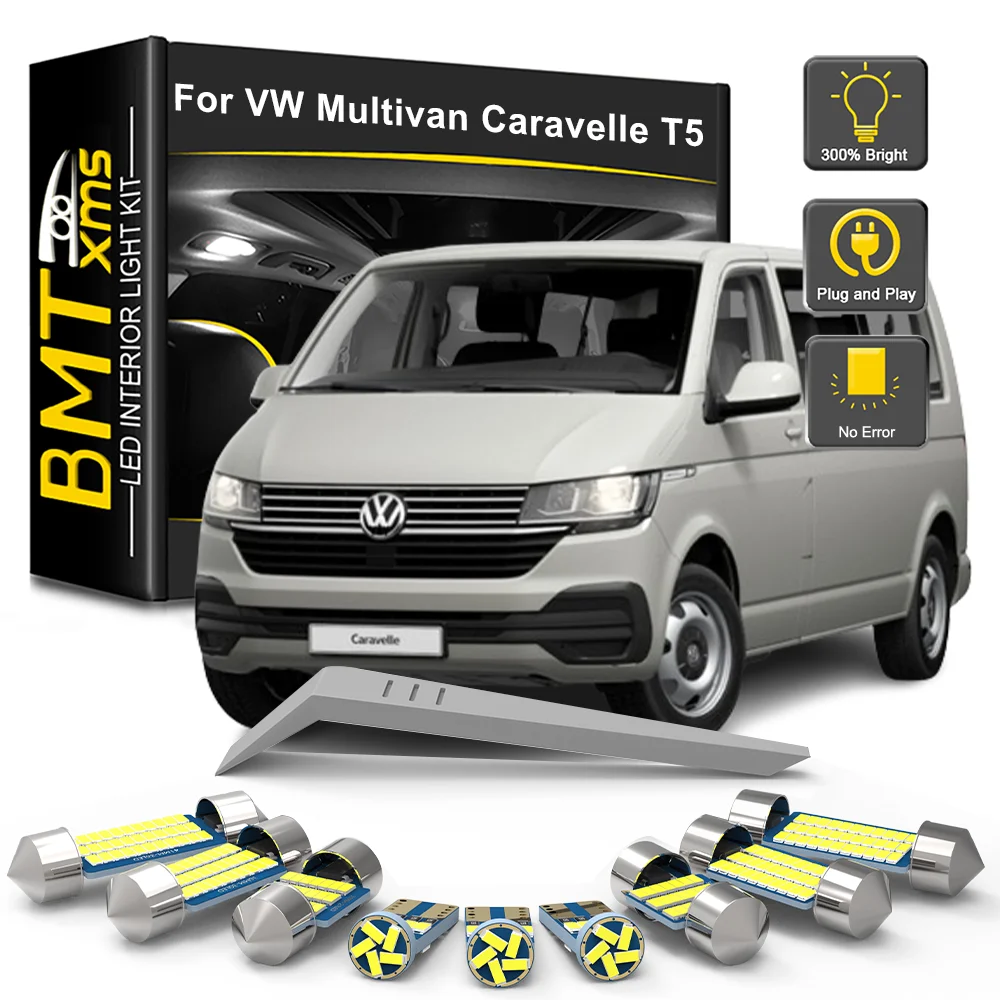 

BMTxms 13/16/20 шт. светодиодные лампы внутреннего освещения для VW Volkswagen Multivan Caravelle Transporter T5 T5.1 2003-2012 2013 2014 2015