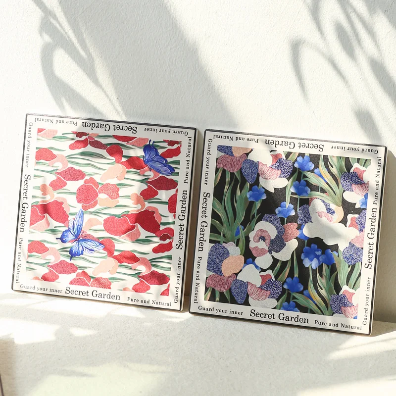 Fashion High Temperature Firing Ceramic Coasters Anti-Scalding and Heat Insulation Water Uptake Table Decoration and Accessories