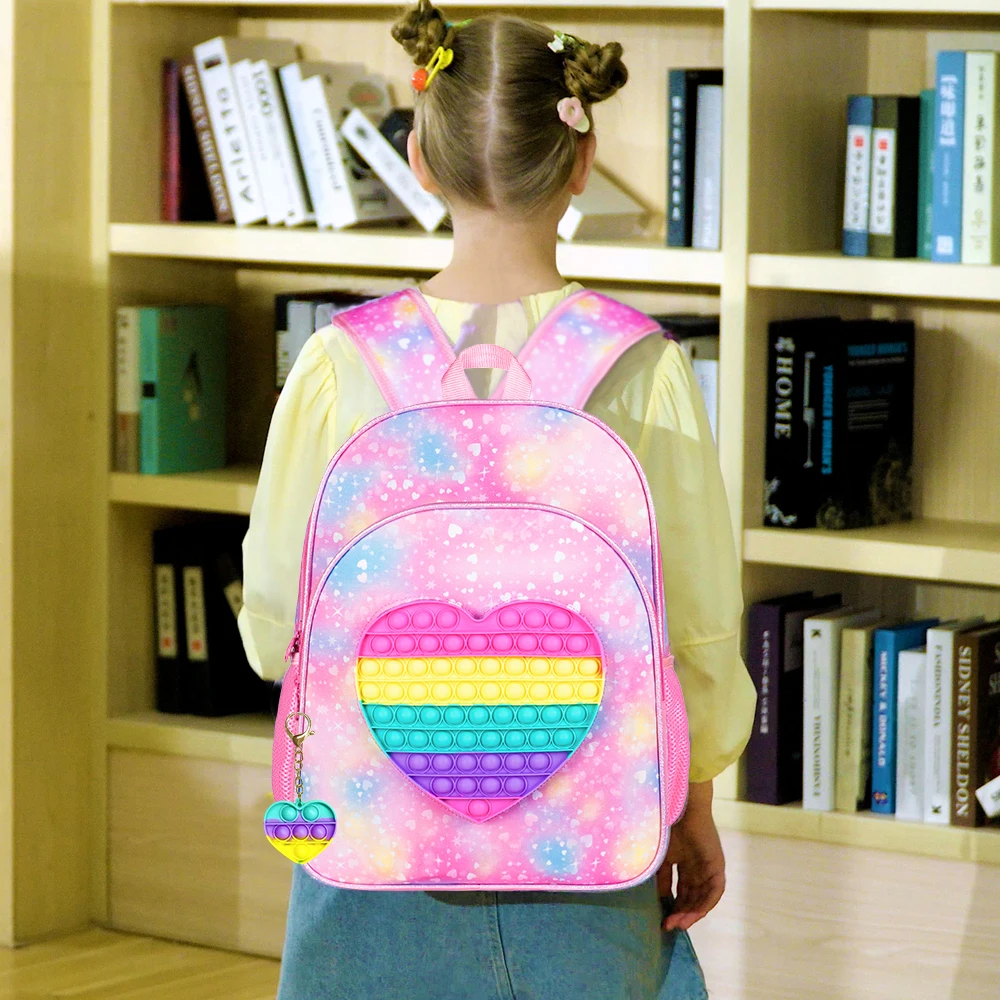 3PCS Kids Backpacks for Girls, 16\