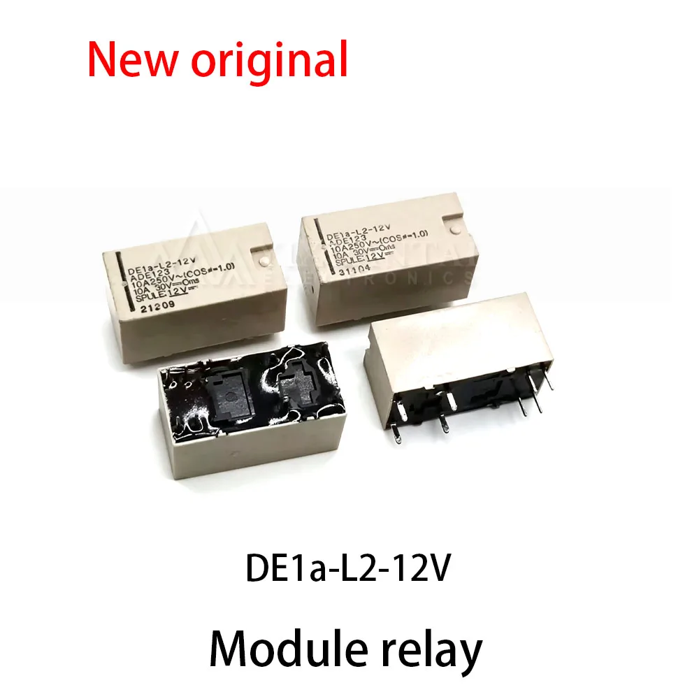 (1pcs) 100% New relay DE1a-L2-12V Magnetic holding double coil relay