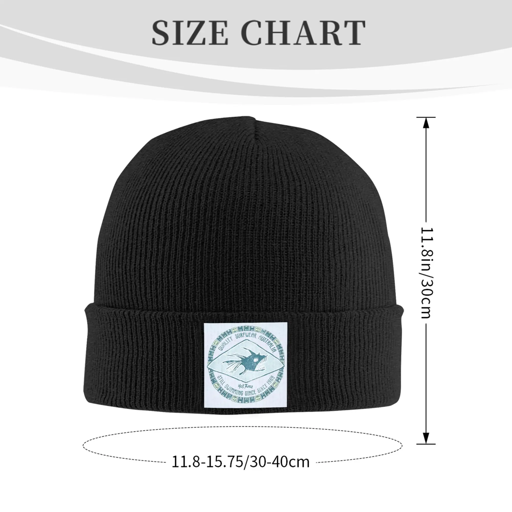 hot tuna surfing graphic catching fish pattern Winter Skullies Beanies Hat Warm Autumn Knitted Hats Bonnet Caps for Women Men