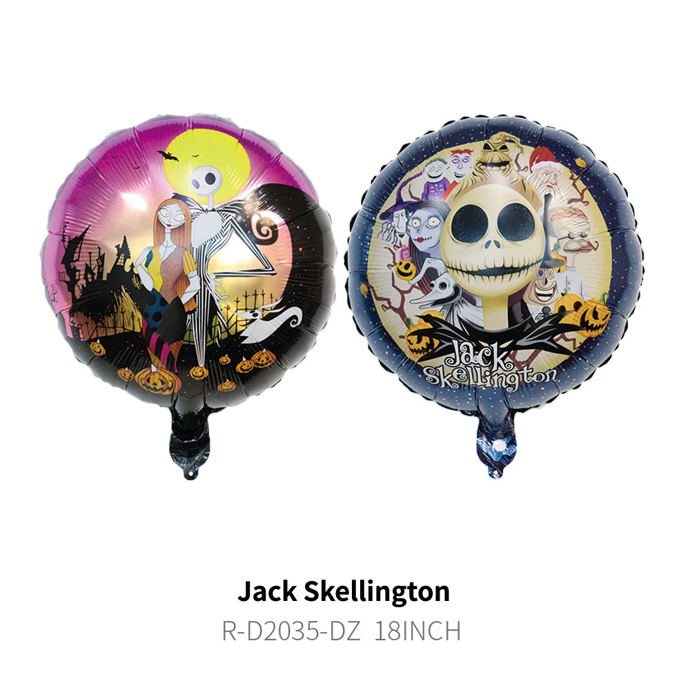 The Nightmare Before Christmas Birthday Party Decoration Balloon Banner Tableware Jack Skellington Party Supplies Halloween Toy