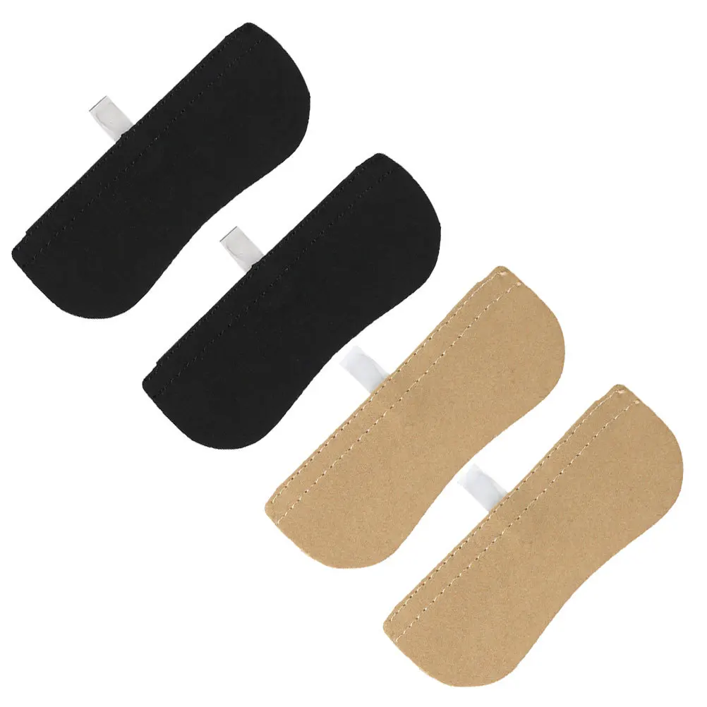 

2Pair Heel Grips Protector Self Adhesive Heel Cushion Pads for Shoes Men Women Anti Blister Corn Foot Care Black Apricot