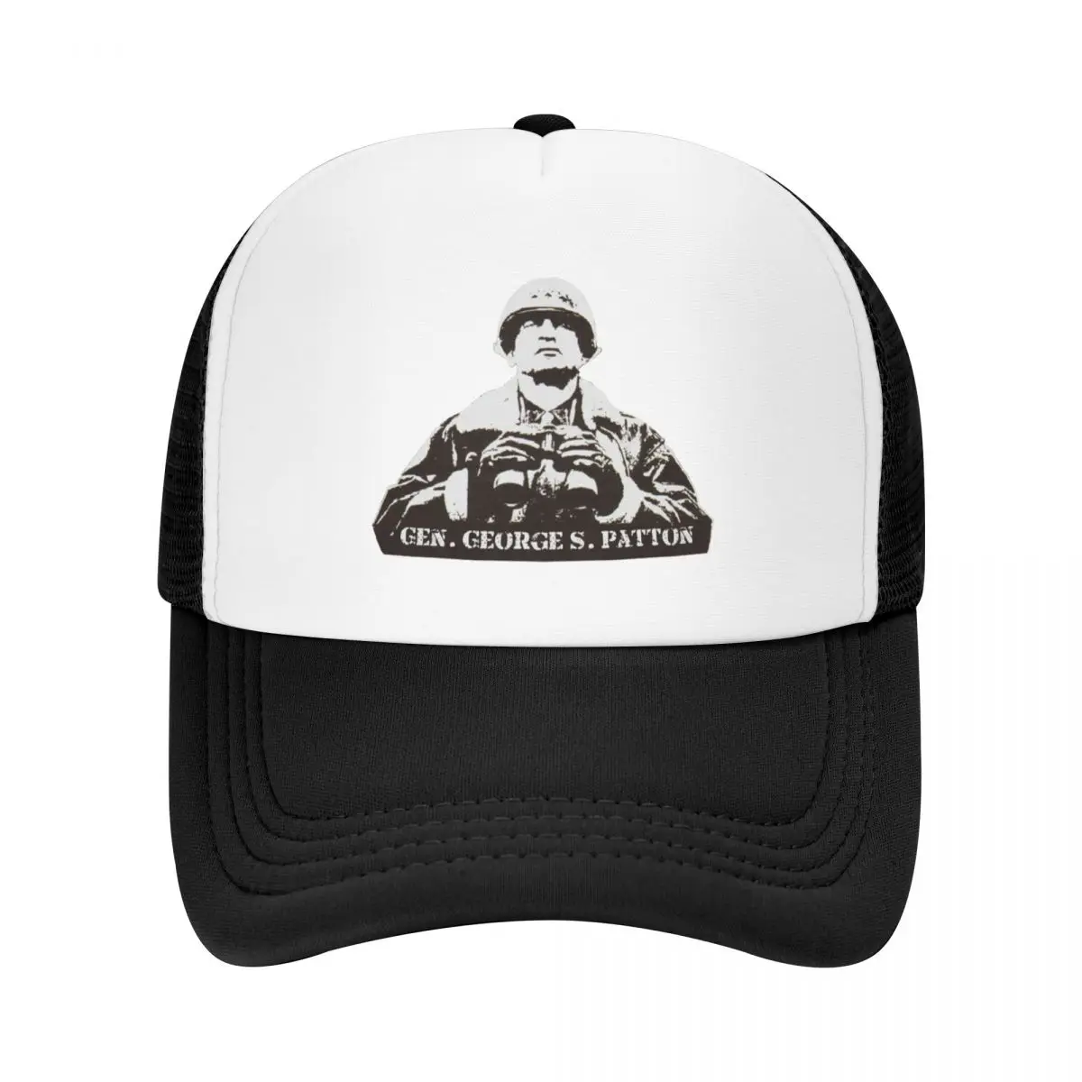 

General Patton with binoculars Baseball Cap funny hat beach hat Golf Hat birthday Women's Beach Outlet 2025 Men's