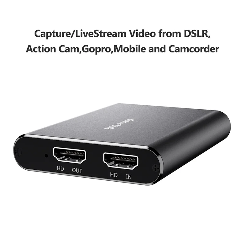 Qy--Compatible Video Capture Grabber Card 4K 60Hz Plate USB3.0 UVC YUY2 Recorder Game Video Capture Box For Live Stream PC