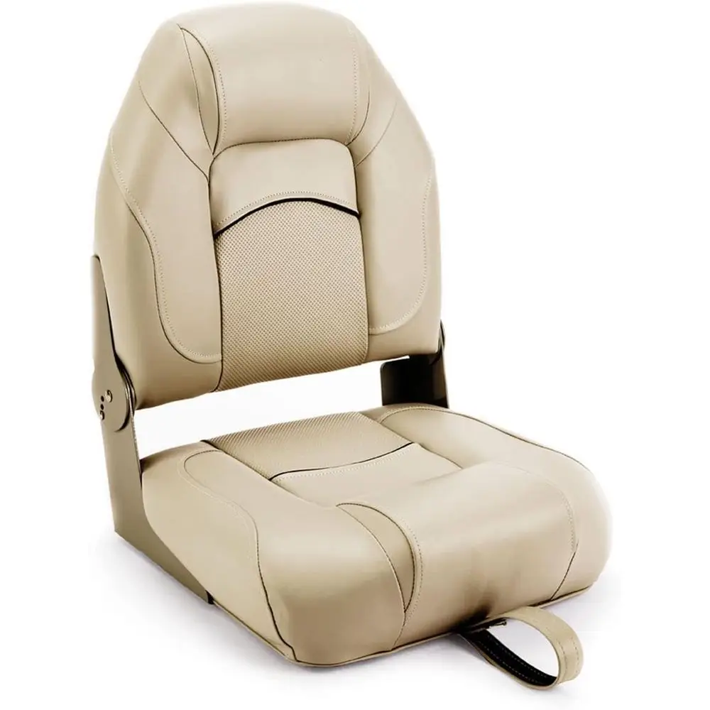 

Tan Upholstered High Back Boat Seats - Set of 2