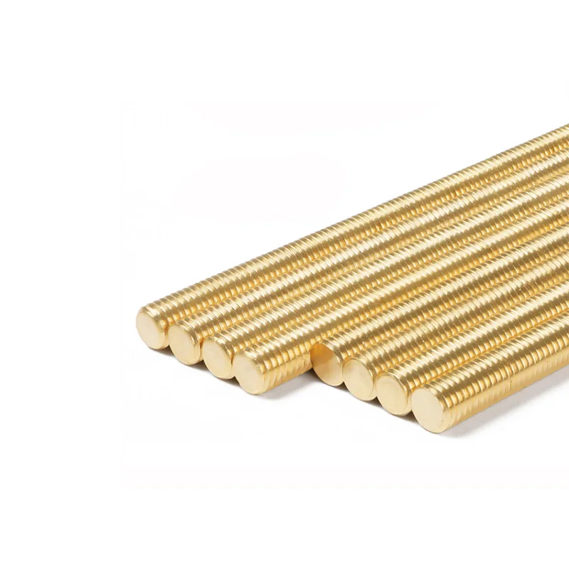 Brass rod partially threaded tapered thread tip rod