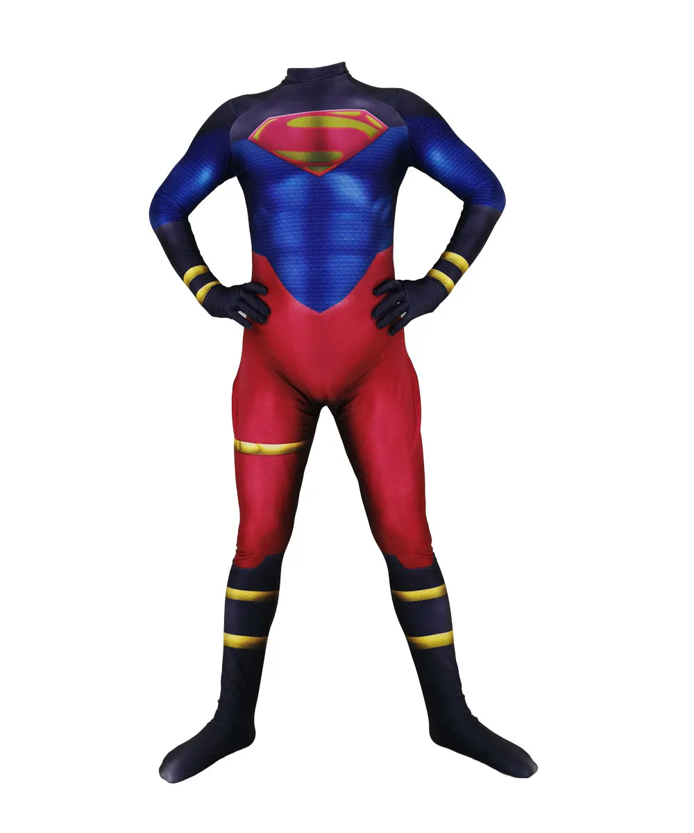 Halloween Adults Kids The Man of Steel Cosplay Costume Zentai Suit  Superhero  Bodysuit Party Jumpsuit