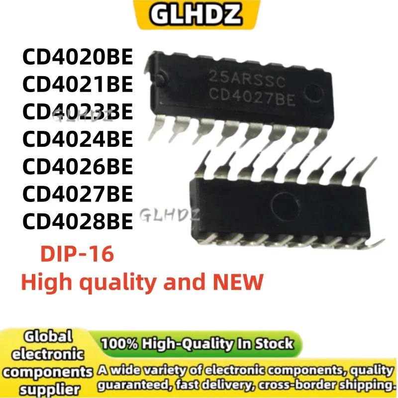 10Pieces DIP-16 CD4020BE CD4021BE CD4023BE CD4024BE CD4026BE CD4027BE CD4028BE spot goods