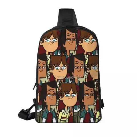 토탈 드라마 코디 노아 체스트 백, 듀얼 포켓, 트렌디 대용량, 여행 크로스 체스트 백, 맞춤형