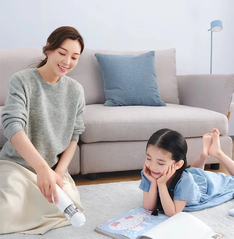 Ручной пылесос Mi, беспроводной, легкий для домашнего автомобиля, небольшой портативный