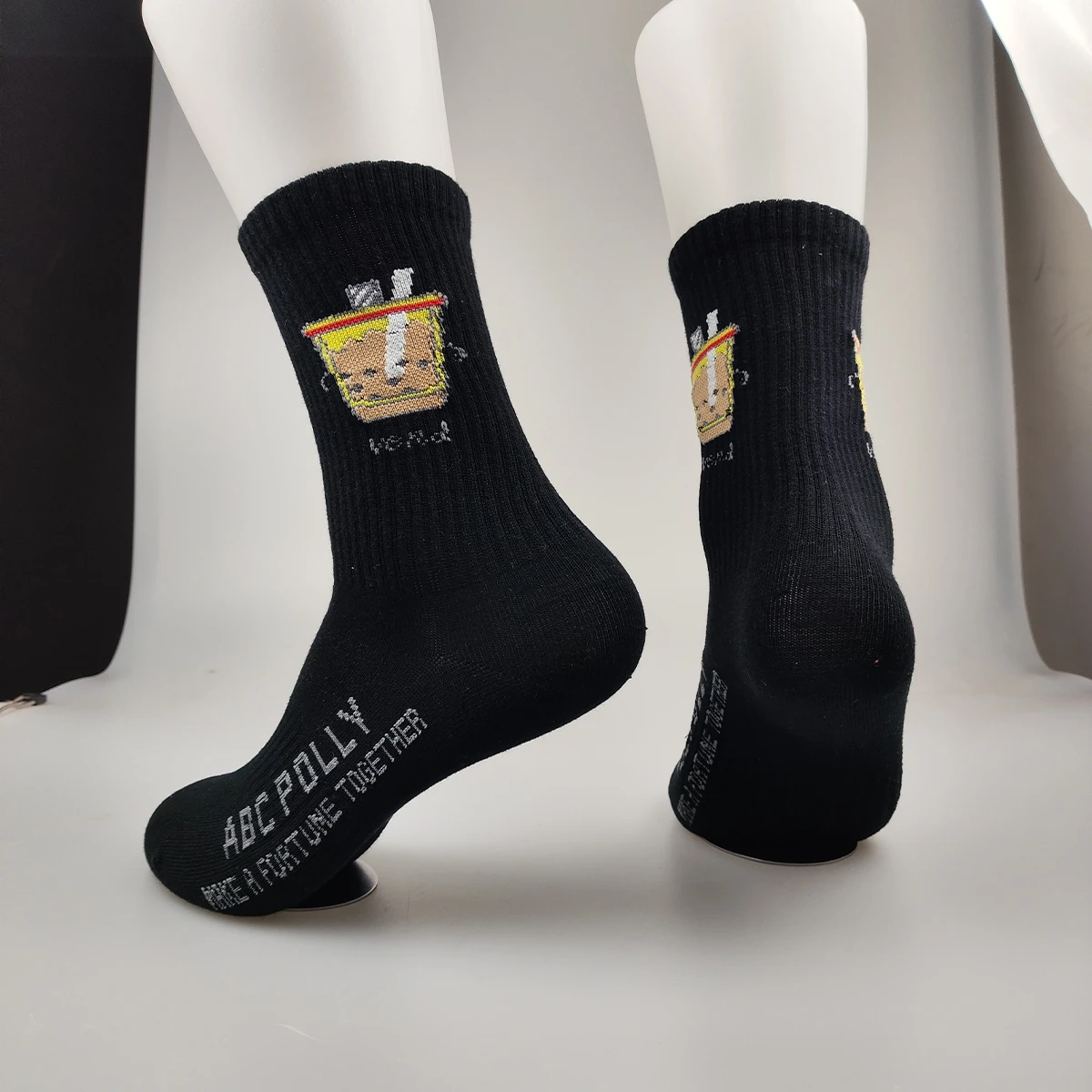 

Black Food Adult Vivid Comfy Ankle Socks Fitness School Unisex Pretty Hipster Tube Socks Trekking Cotton Short Cool Stuff