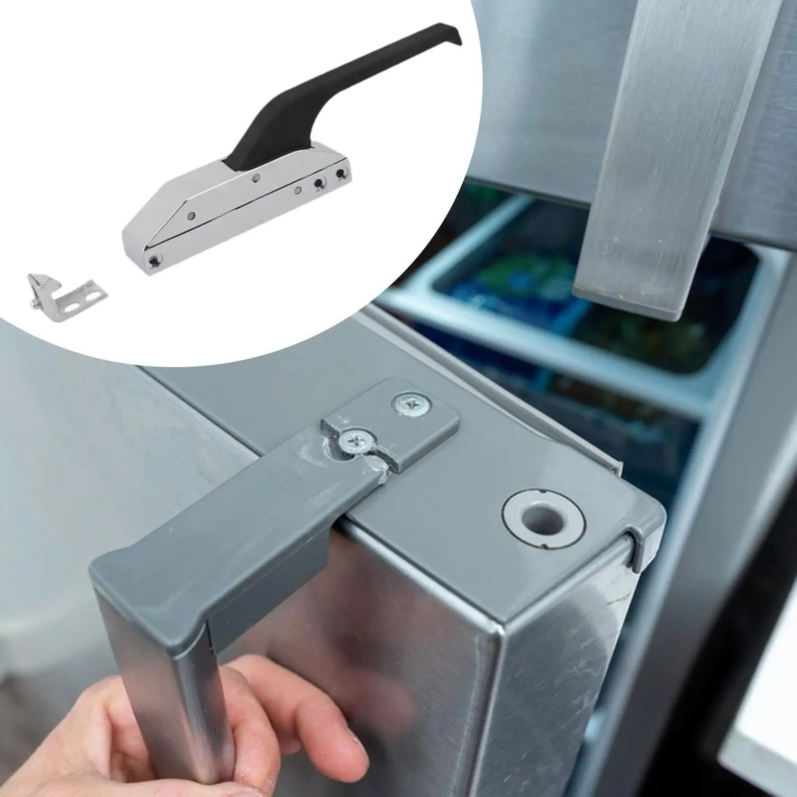 المزالج طقم الفريزر قفل استبدال ملحق قوي قفل باب التخزين البارد