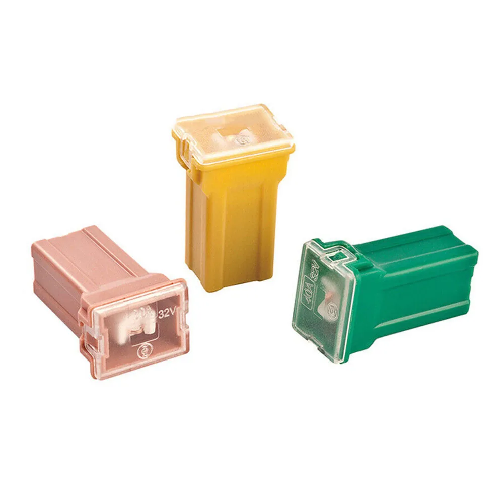 20Pcs Box Shaped Mini Car Fuse Combination Kit Square Set Accessories For 20-60A Long/short Plug-in Connection Superior Quality