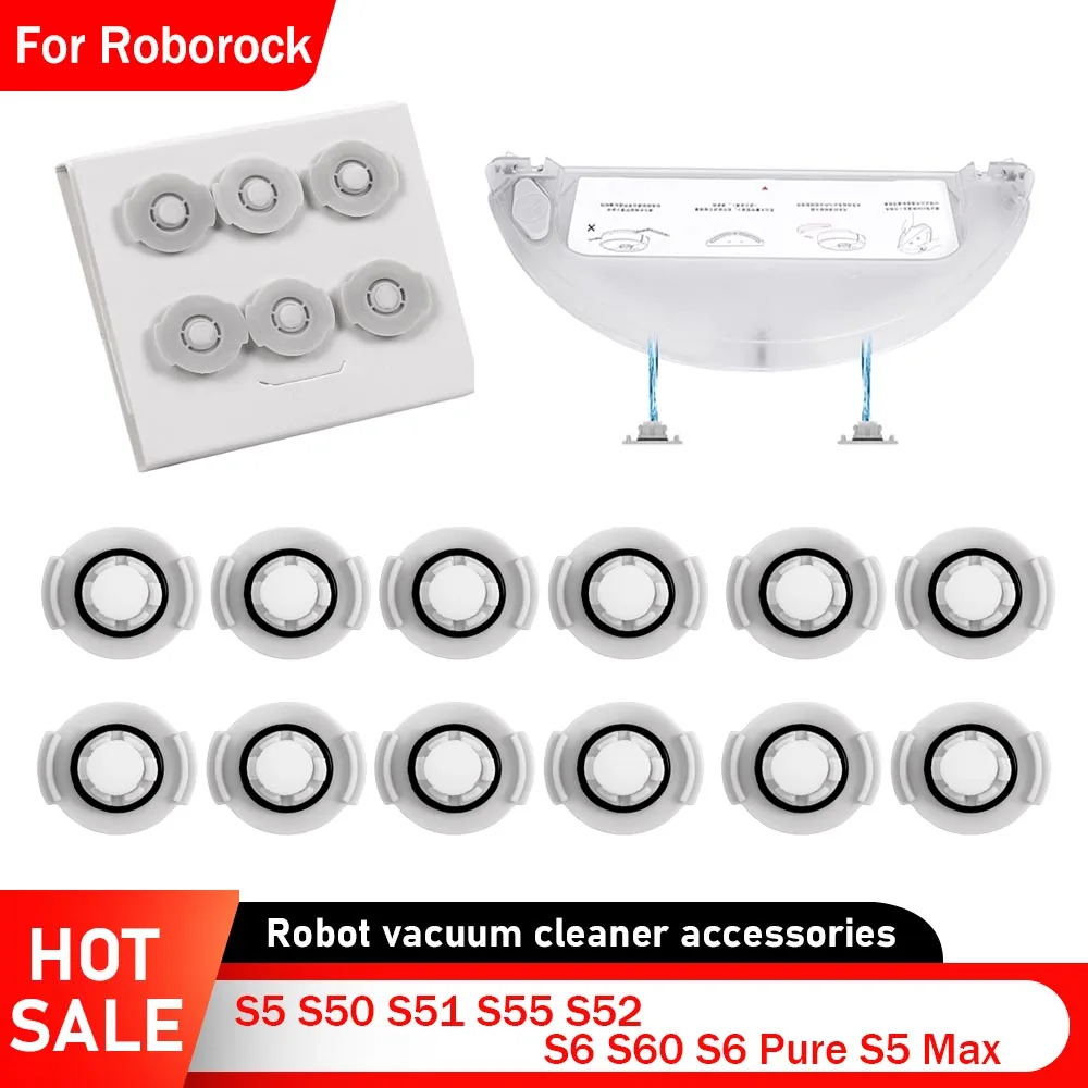 Water Tank Filter Replacement for Roborock S50 S51 S52 S55 S5 S6 S60/S5 Max/S6 Pure Robotic Vacuum Cleaner Water Core