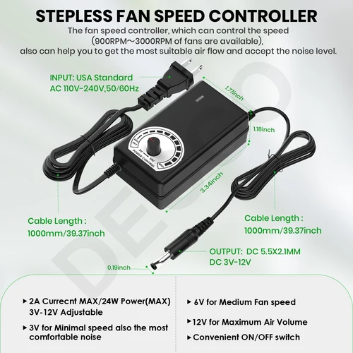 Imagen 2 del producto 12cm de alta velocidad gran volumen de aire 100V 220V Btc máquina de minería gabinete de estación de trabajo 120MM Kit de ventilador de sistema de refrigeración de servidor violento