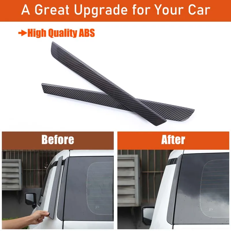 For Toyota Land Cruiser 250 Prado J250 LC250 2024 2025 2026 ABS Tailgate Window Side D Pillar Trim Frame Replacement Accessories