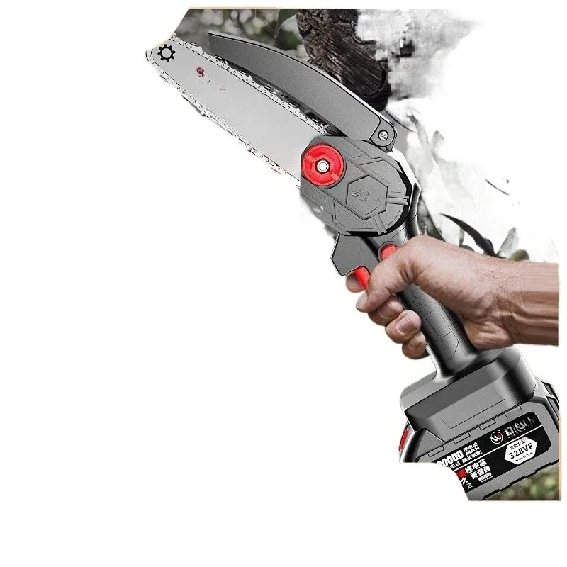 

Chainsaw Outdoor Portable Portable Wireless Small Lithium Chainsaw Rechargeable Lithium Chainsaw Household Chopping,