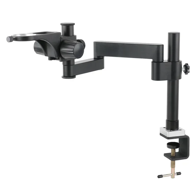 Scharnierende Arm Klem Microscoop Beugel 76mm 50mm Scherpstellen Houder Voor Stereo Microscoop Monoculaire lens Video Microscoop Camera