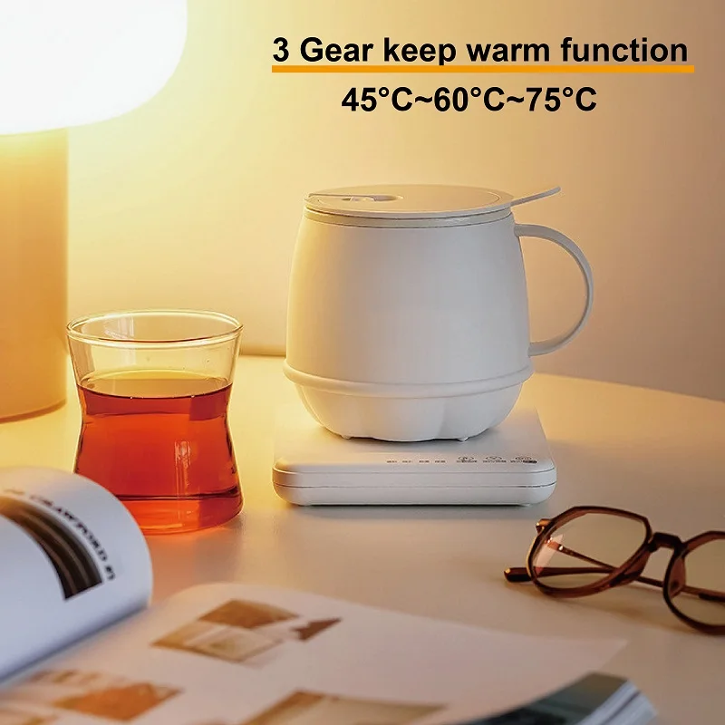 500ml Hot Milk Cup Dormitory Appointment Split Health Cup 300W Electric Heating Cup Multi-function Stewing Boiling Thermos Cup