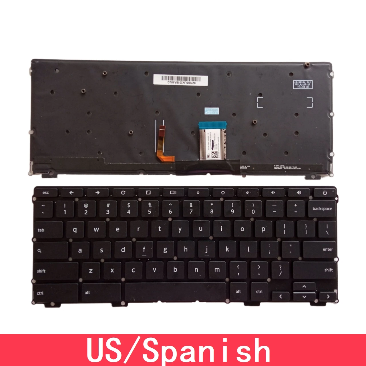 

Для Toshiba Chromebook CB30-B CB30-B3121 CB30-B3122 CB30-B3123 CB35-B CB35-B3330 CB35-B3340 Клавиатура США испанская с подсветкой