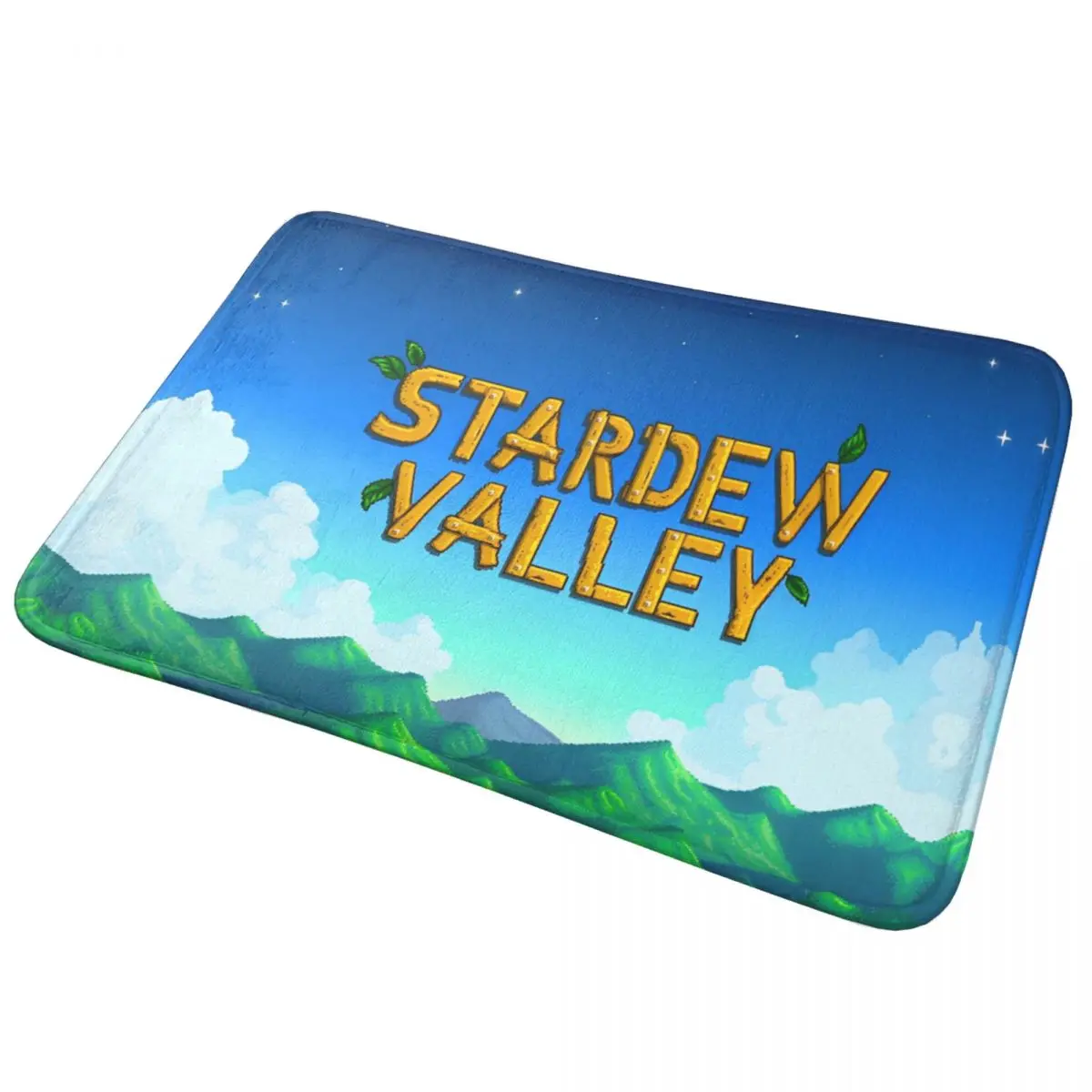 Stardew Valley Welcome Door Mat Rug for Bathroom Rugs Quick Dry Non Slip for Shower Kitchen