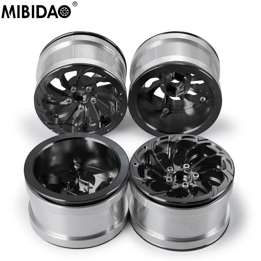 

Колесный обод MIBIDAO 2,2 дюйма со ступицей Beadlock для 1/10 Axial SCX10 90046 AXI03007 TRX4 TRX6 D90 Wraith 90048 RC Crawler Car