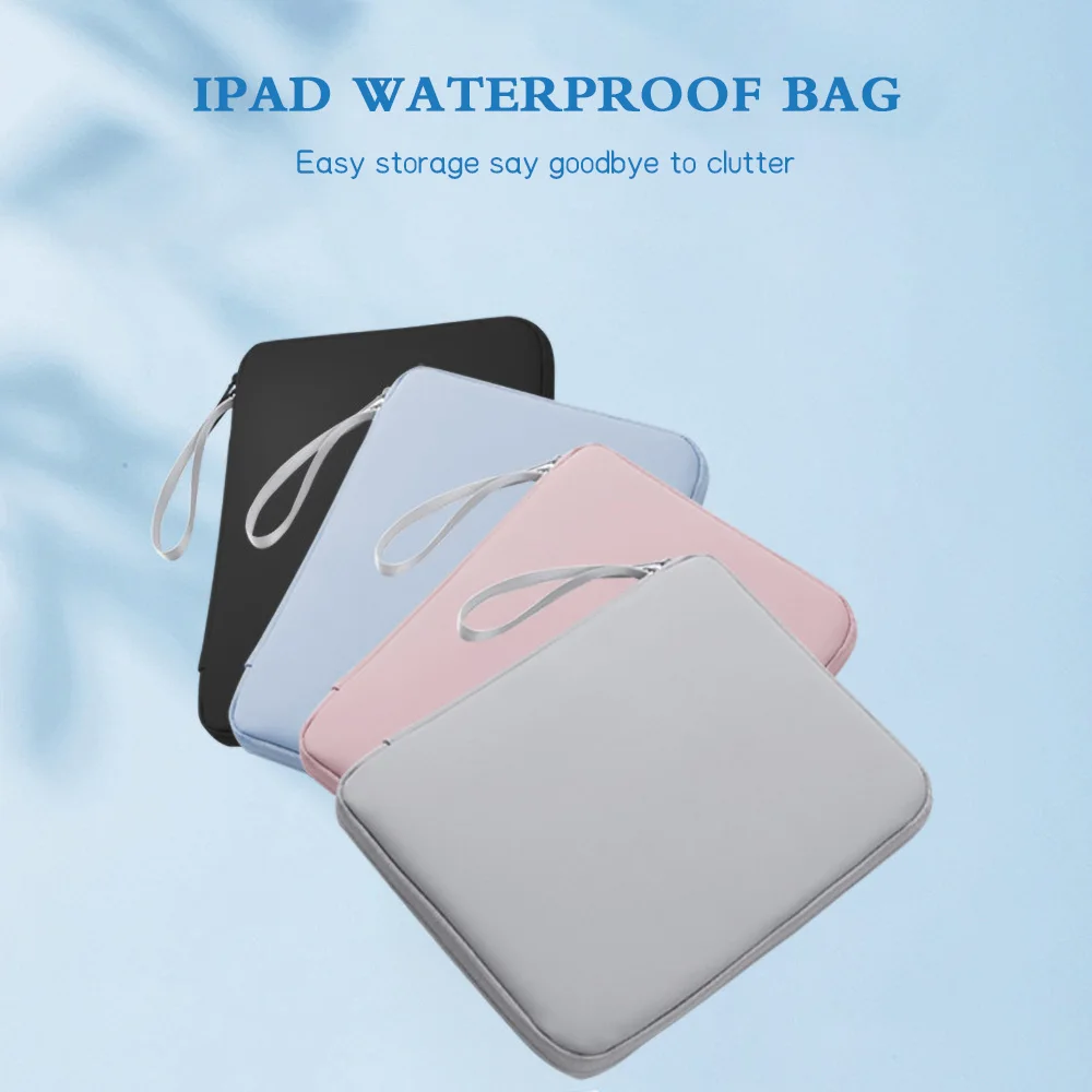 ipad 10 10.9 Air 4 5 Pro 11 2022 iPad 9 8 7 Gen Pro 12.9 인치 6th 5th 4th Gen 9.7 Air 2 1 보관 커버 용 슬리브 파우치 백