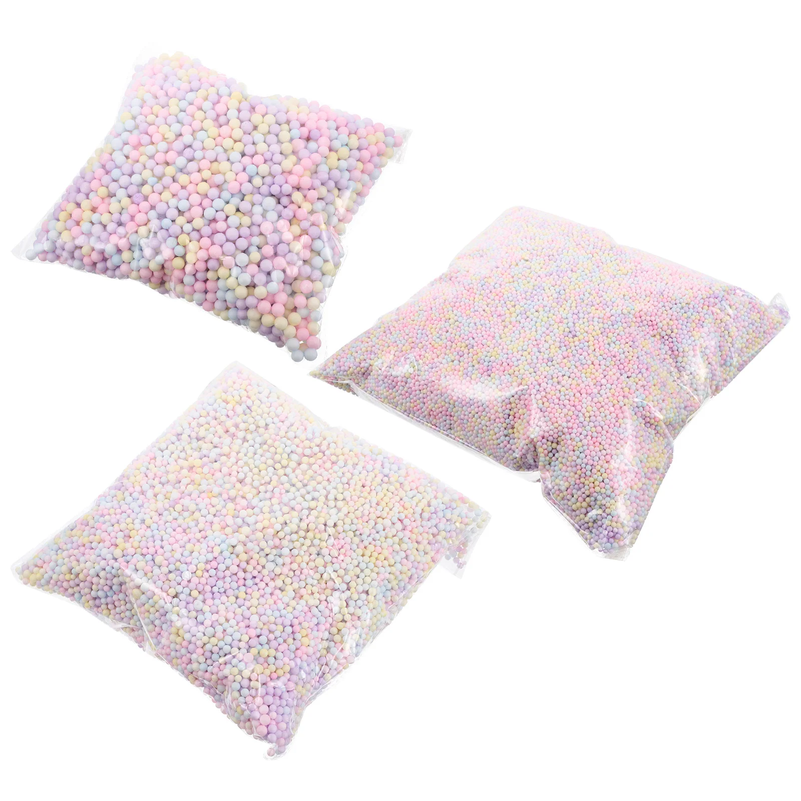 

3 Bags Colorful Foam Balls Car Decoration DIY Wedding Christmas Ornaments Mini Craft Balls Party Supplies Handmade Projects