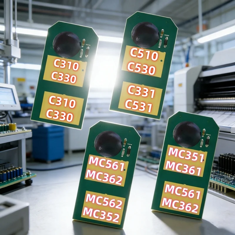 

3 компл. C310 C330 C510 C530 C331 C531 чип тонера для OKI MC351 MC361 MC561 MC362 MC562 MC352 чип лазерного картриджа принтера