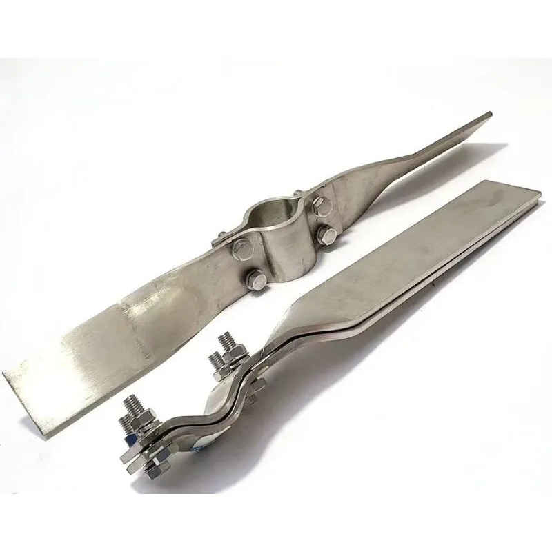 304 stainless steel clamp blade plus medicine bucket spiral blade sewage treatment tank stirring hoop impeller blade
