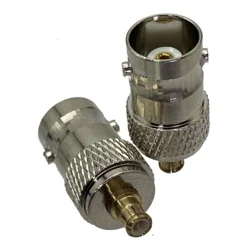 1Pcs BNC Female Jack To MCX Male Plug Adapter Connector for GPS Antenna TV-Tuner