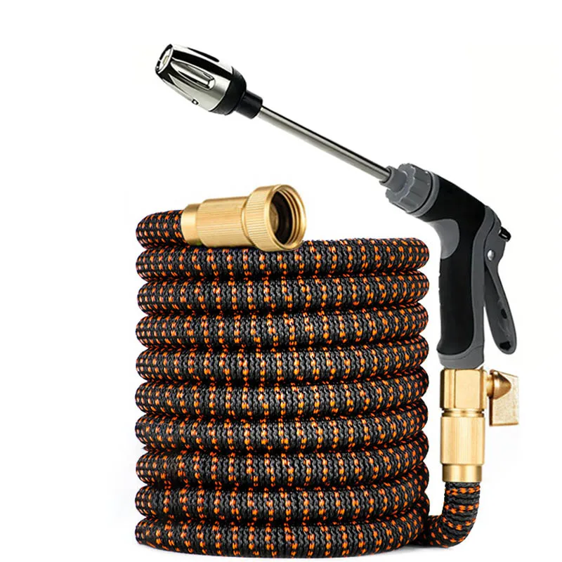 

Retractable High-Pressure Garden Hose Multi-Function Spray Nozzle Ideal for Car Wash and Plant Care