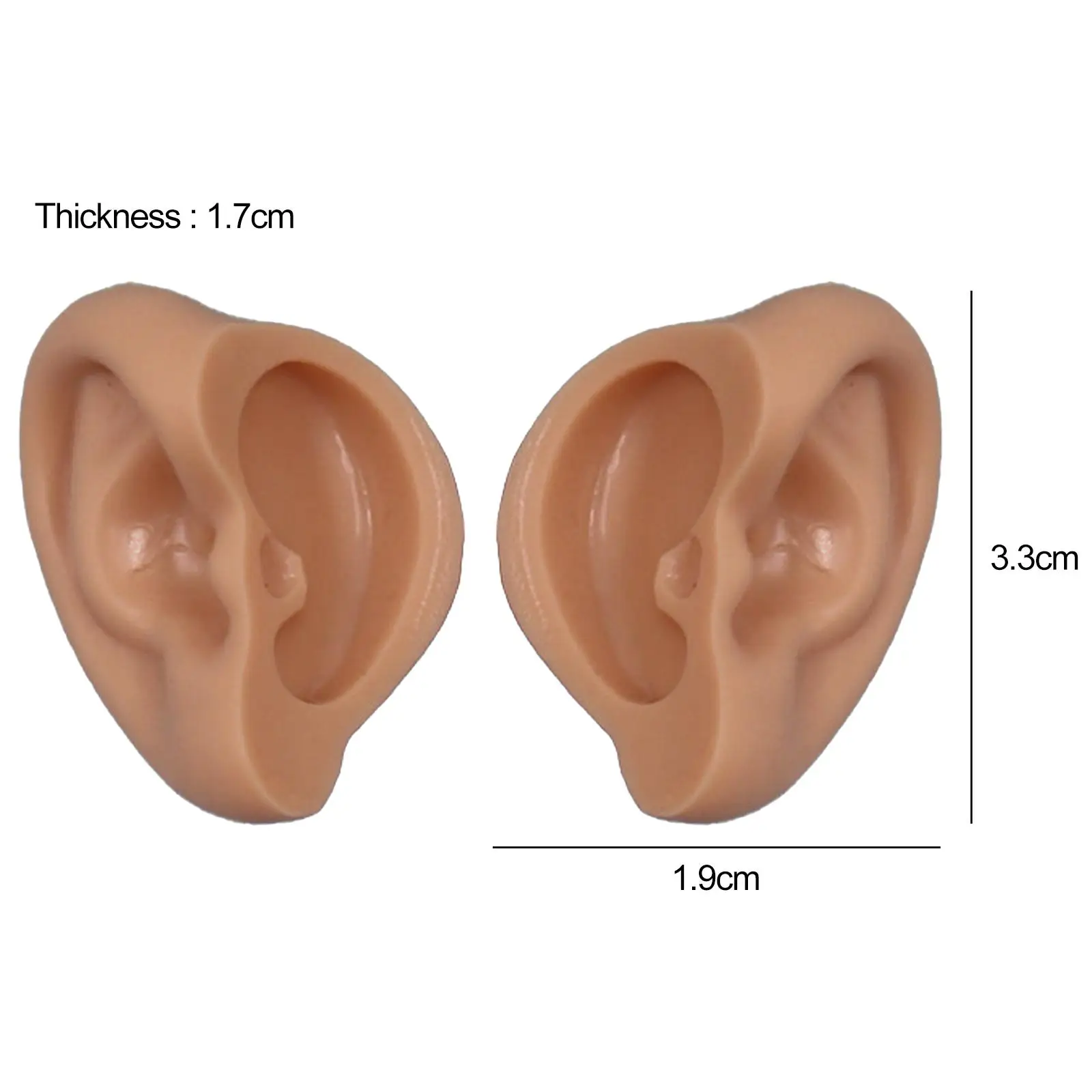 Orecchie per bambole Accessori in plastica Orecchie giocattolo riutilizzabili per trucco per bambole Blythe e bambole BJD personalizzate