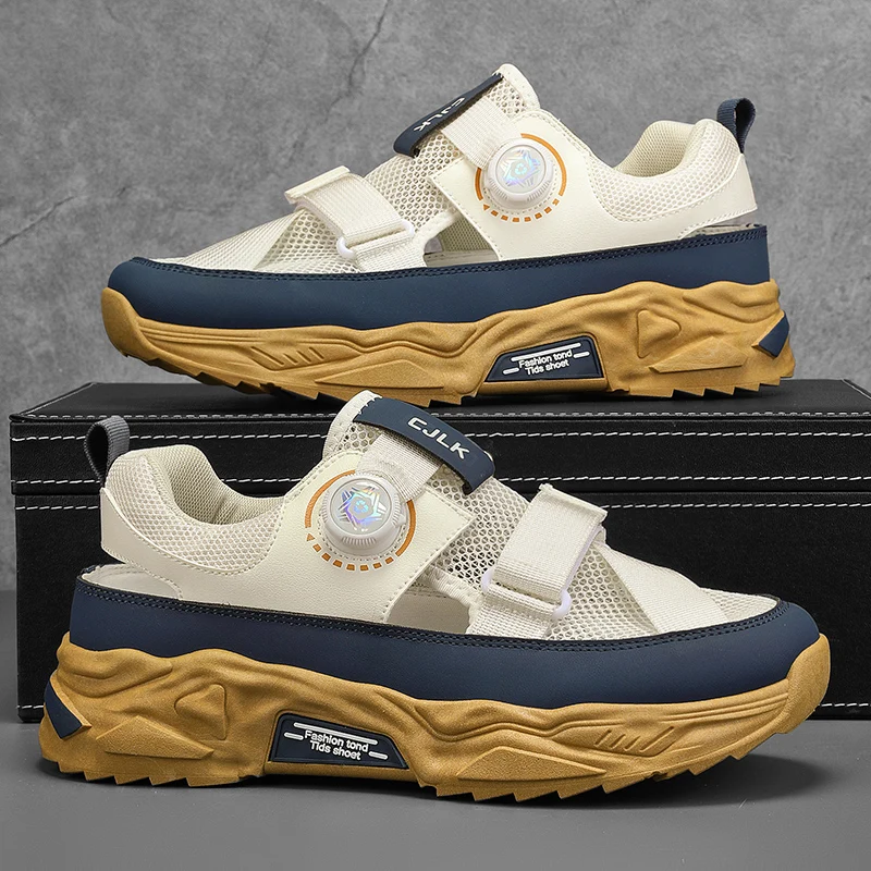 

Мужские сандалии, летние дышащие полые Thi Bot для вождения, пешего туризма, спорта на открытом воздухе, альпинизма, Water oes