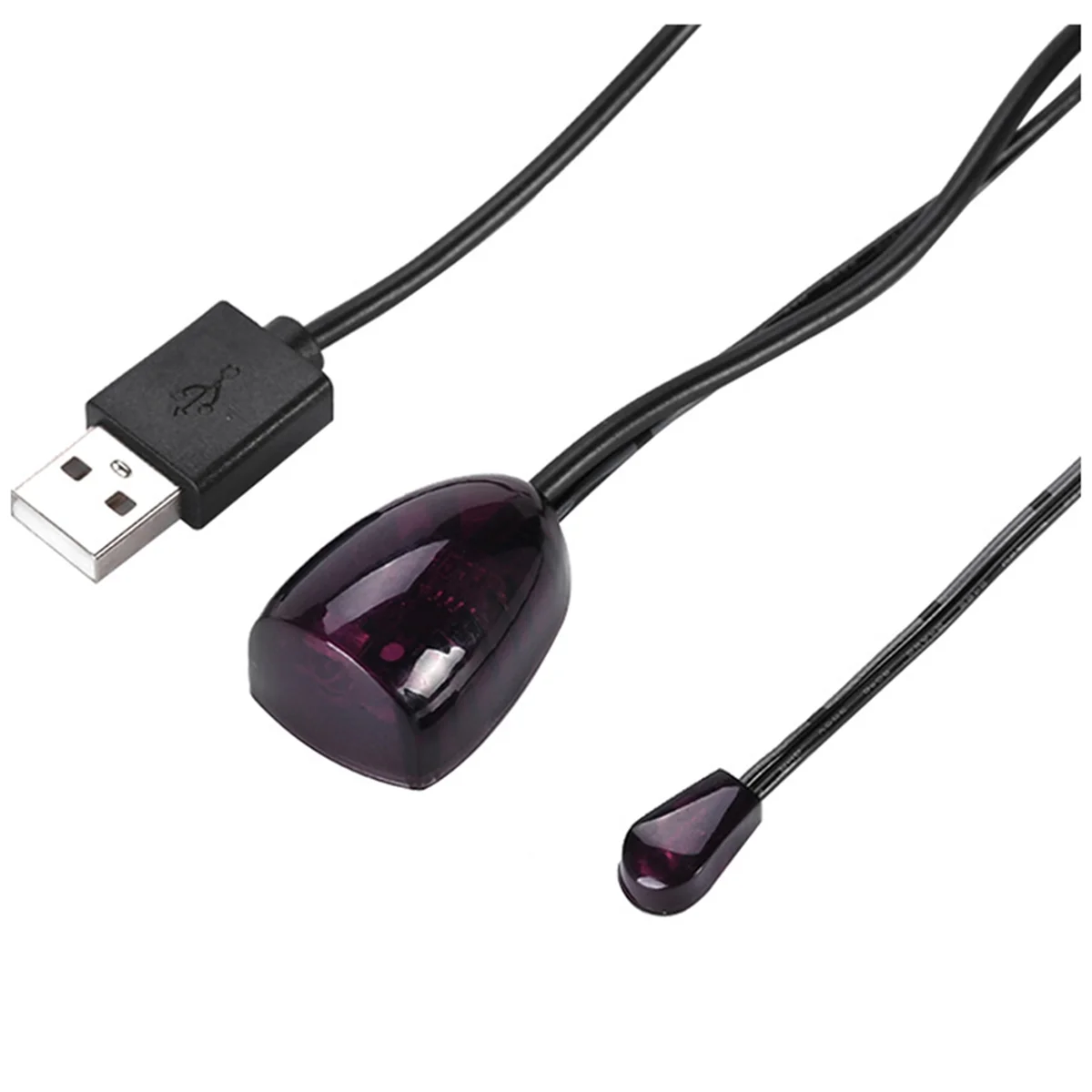 ABSQ 적외선 IR 원격 확장기 리피터 리시버 USB 어댑터 송신기, 조명 포함 2m 리모컨 장치에 적용